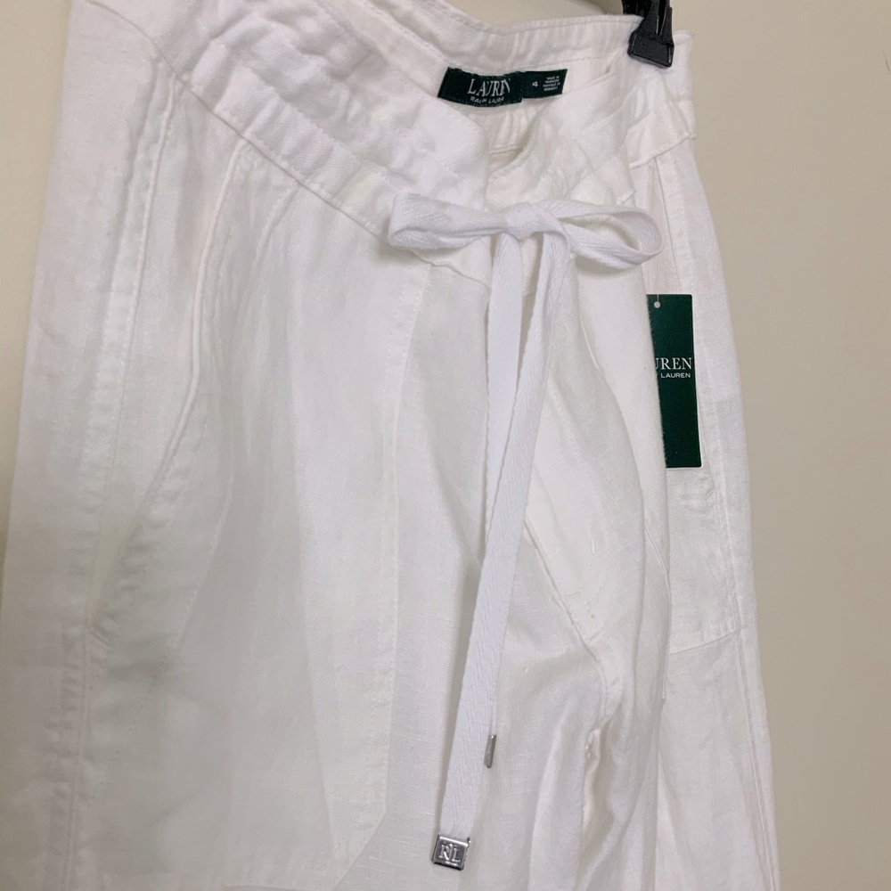 Wide Leg Drawstring Waist Linen Pants NWT - Picture 6 of 8